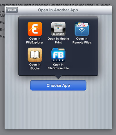 Choose App
